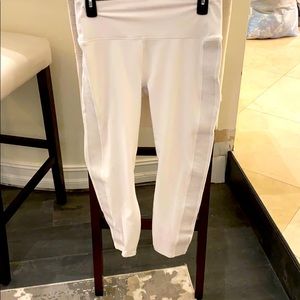White Fabletics leggings